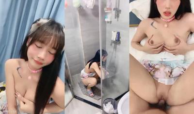 The Best Peach ❤️ The Beautiful White Tiger Girl Has A Room With Her Girlfriend Every Day! Tight Breasts~Non-condom Sex Sex In Various Positions