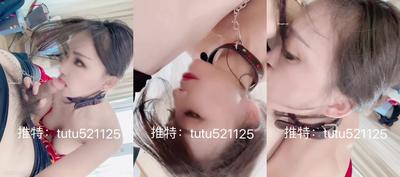 【Hot Bitch ❤️Perfect Face Showing】Fat Butt Little Slut &quotTutu&quot VIP Group Xiuhe Group Show Face Blowjob 3P