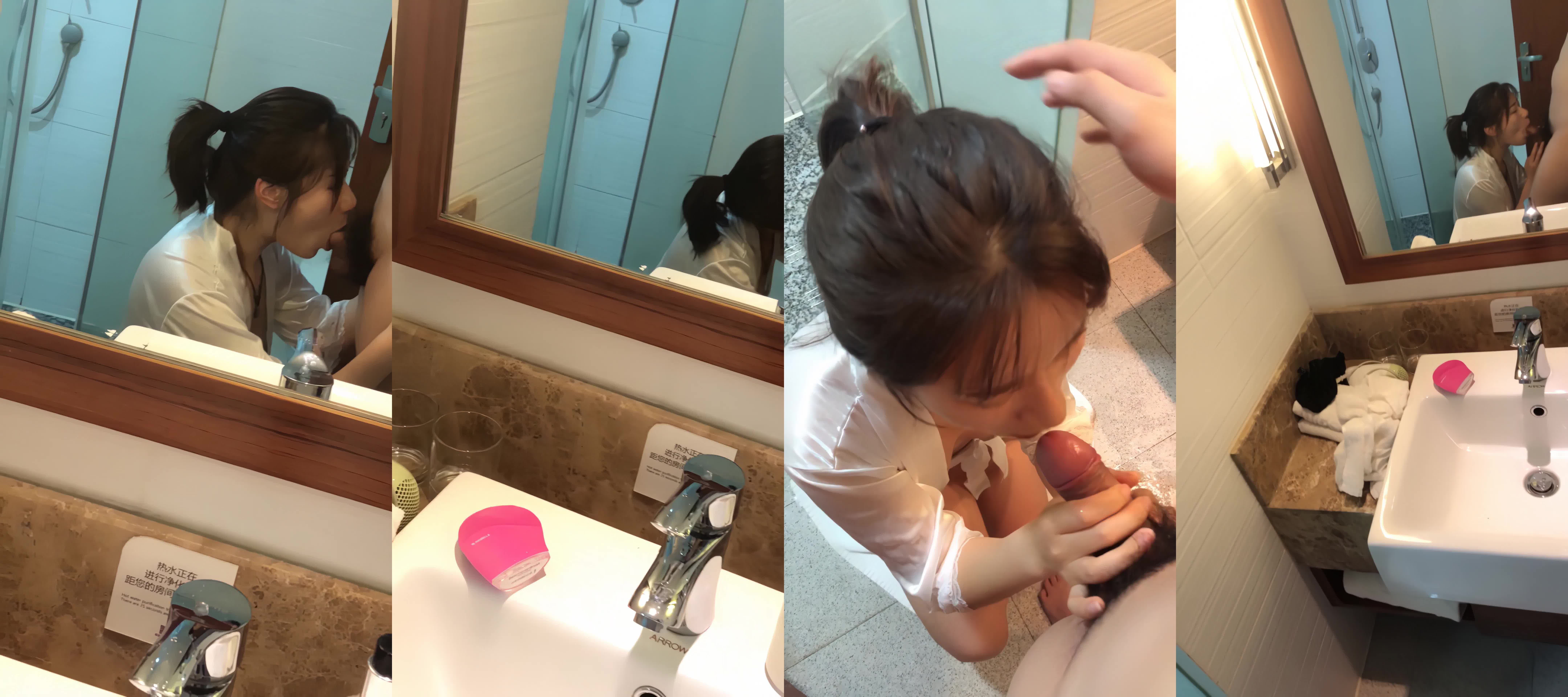 Wuxi Nanguang University, Zhou Tianqi And Her Boyfriend Have Sex, Oral Sex In The Bathroom, Five Sets After The Second Shot, Tender And Juicy